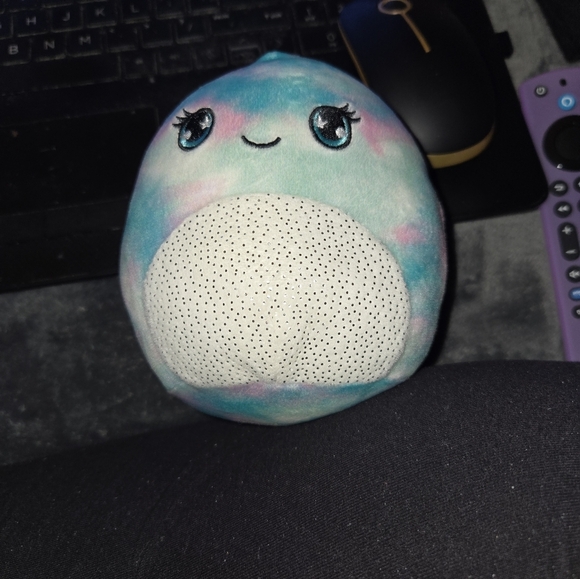 Cute Plush Toy with Blue and Pink Accents - Picture 1 of 7